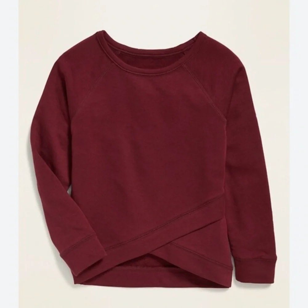 French Terry Faux-Wrap Sweatshirt for Girls | Old Navy Girls Plus Sized XXL 16